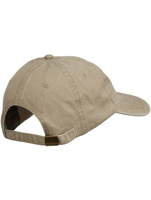 Baseball Caps Texas State Map Embroidered Washed Cotton Cap - Khaki - CI11ONYT0Y3 $23.92