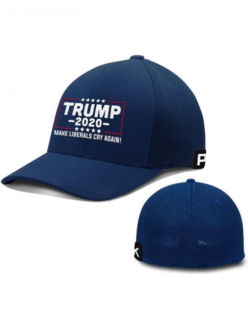 Baseball Caps Trump 2020 Hat Make Liberals Cry Again Flex Fit Baseball Cap - Navy - C918UUQOIXY $25.39