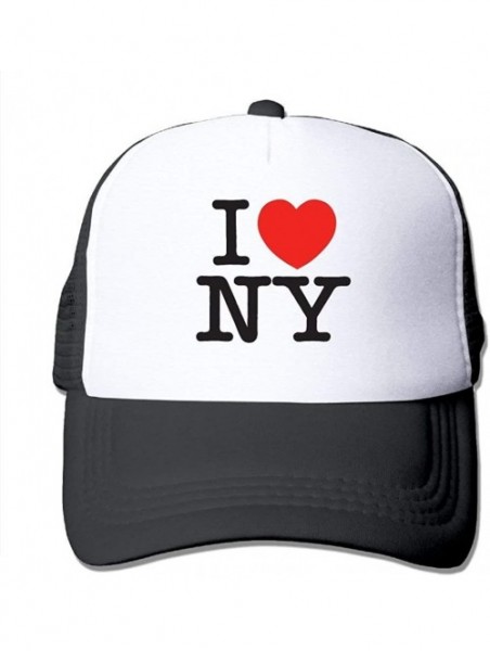 Baseball Caps I Love NY New York Adjustable Printing Snapback Mesh Hat Unisex Adult Baseball Mesh Cap - C418IG6KWZG $20.49