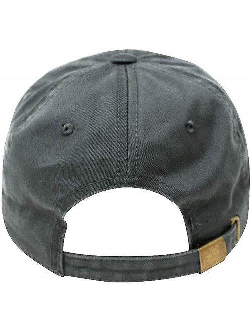 Baseball Caps Elephant Dad Hat Cotton Baseball Cap Polo Style Low Profile - Charcoal - C6186767T8M $18.39