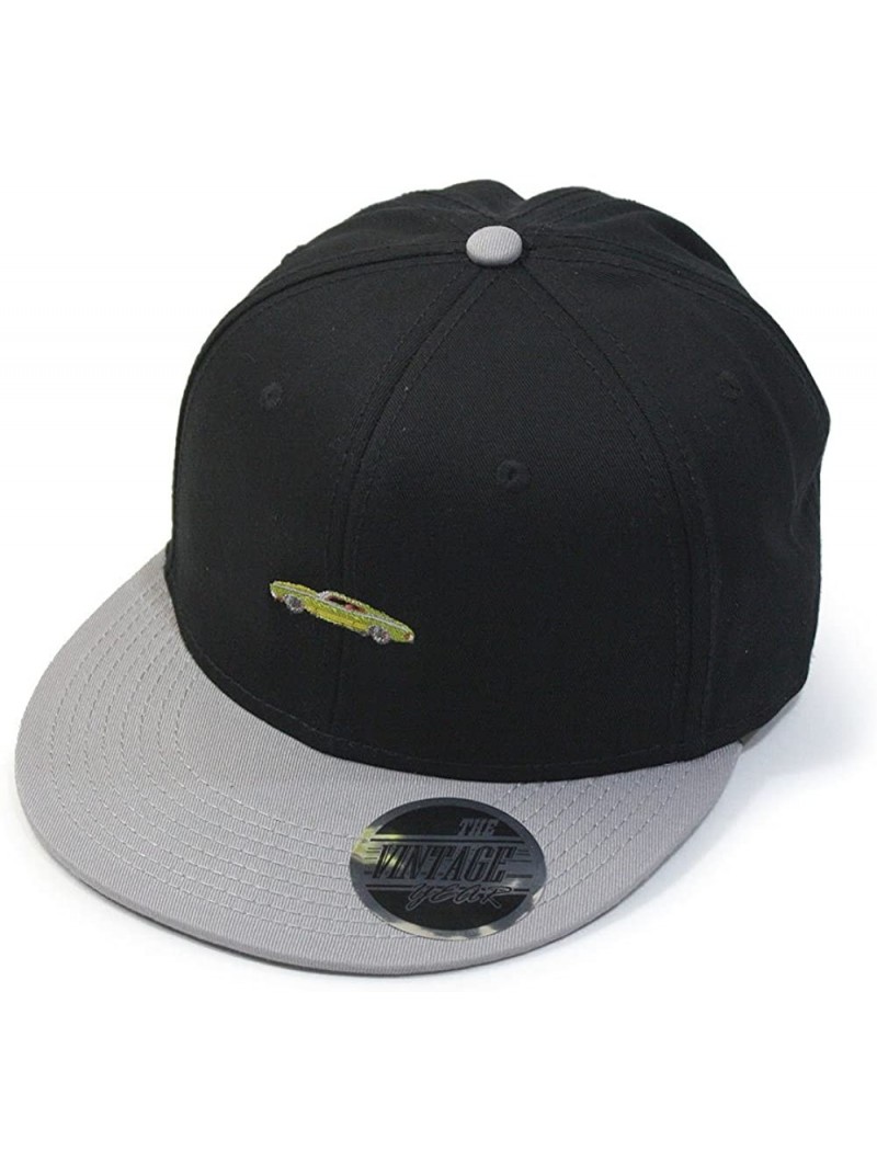 Baseball Caps Premium Plain Cotton Twill Adjustable Flat Bill Snapback Hats Baseball Caps - 70 Gray/Black - CZ12MSJ2J97 $17.25