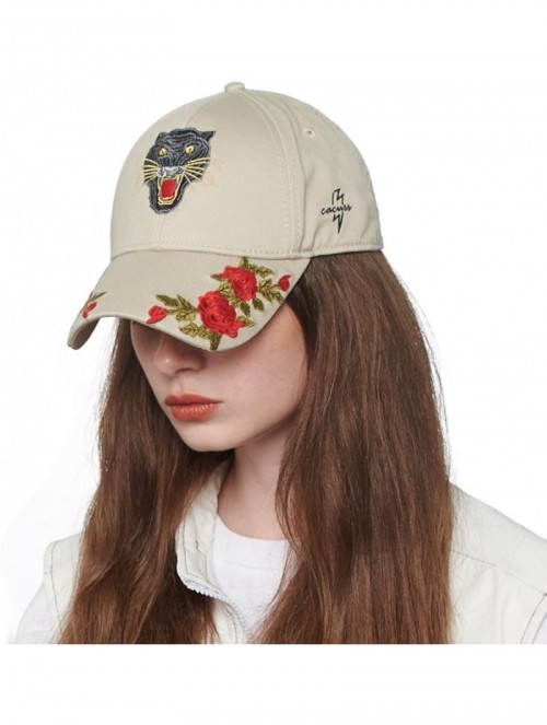 Baseball Caps Women's Cotton Dad Hat Baseball Golf Cap with Adjustable Buckle Closure - B0203_khaki - CA18DOANCEY $16.07