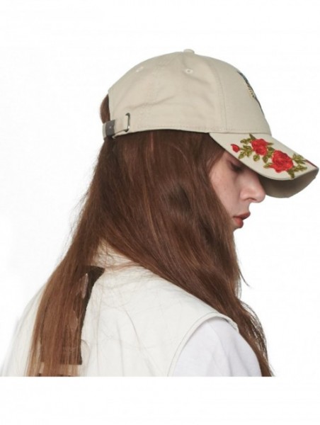 Baseball Caps Women's Cotton Dad Hat Baseball Golf Cap with Adjustable Buckle Closure - B0203_khaki - CA18DOANCEY $16.07