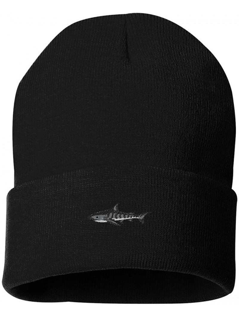 Skullies & Beanies Tiger Shark Custom Personalized Embroidery Embroidered Beanie - Black - CJ12NBVYWKD $23.20