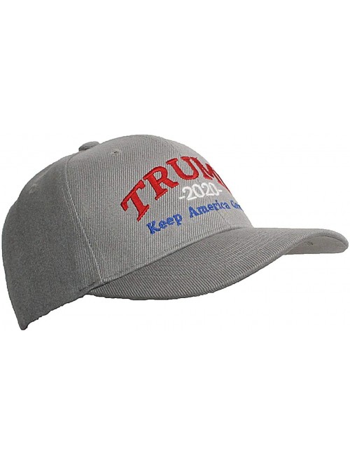 Baseball Caps Adult Embroidered Trump 2020 Keep America Great Campaign Cap - Gray W/Rwb Thread - C01956YO5NW $14.15