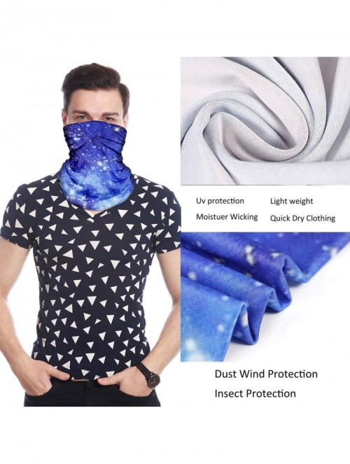 Balaclavas Multifunctional Neck Gaiter- Balaclava- Bandana Face Mask for Men Women - Starry Sky - CC19840HEU6 $9.94