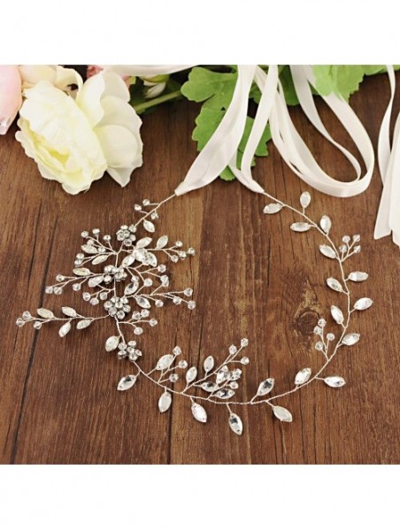 Headbands Prom Hair Pins Ladies Jewelry_Diy Pearl Cross Hair Belt Ladies Jewelry Headdress - Sh65 - C418SUIRMYL $17.25