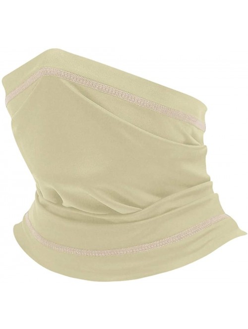 Balaclavas Seamless Face Mask Mouth Cover Bandanas for Dust- Outdoors- Festivals- Sports - Khaki - CY1993RKSI8 $10.20