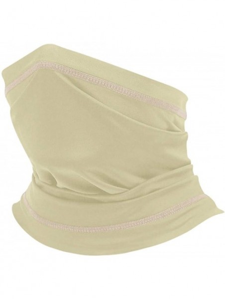 Balaclavas Seamless Face Mask Mouth Cover Bandanas for Dust- Outdoors- Festivals- Sports - Khaki - CY1993RKSI8 $10.20