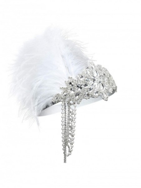 Headbands Headband Flapper Headpiece Accessory - White - C118TI5GKL2 $19.38