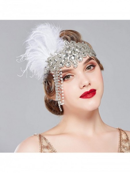 Headbands Headband Flapper Headpiece Accessory - White - C118TI5GKL2 $19.38