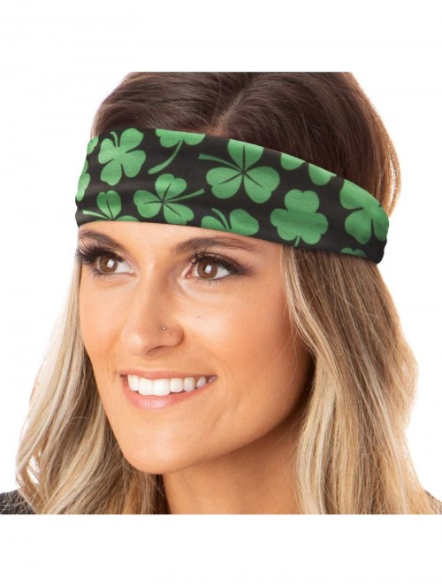 Headbands Irish Green Headband St Patricks Day Accessories Clover Shamrocks Headband Xflex Gift Packs - CU194UDZEEQ $12.92