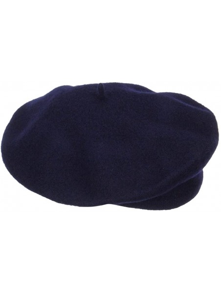 Berets Ladies Wool Beret - Navy - C812LJZ9FLV $28.75