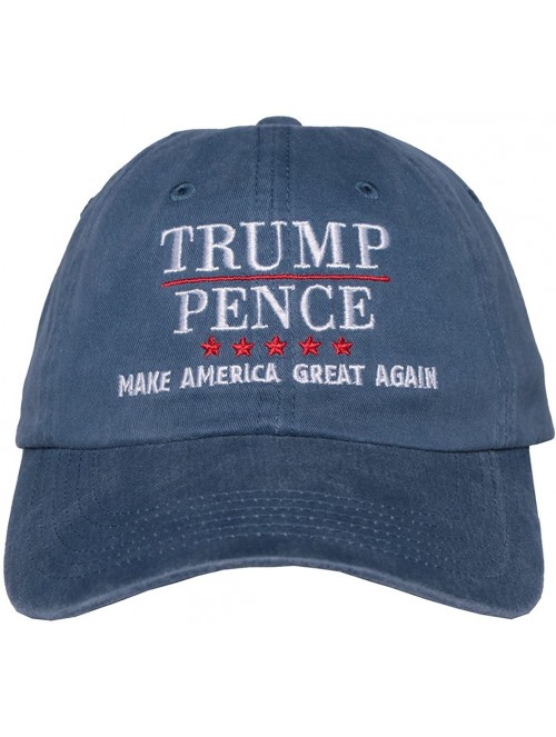 Baseball Caps Trump Pence Hat - Denim w/White Embroidery - Trump Cap - CY12MAYZEMP $22.08