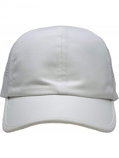 Baseball Caps Womens Athletic Mesh Hat Performance Sport Running Baseball Cap - Eyelet - White - CW18RTR0E97 $20.07