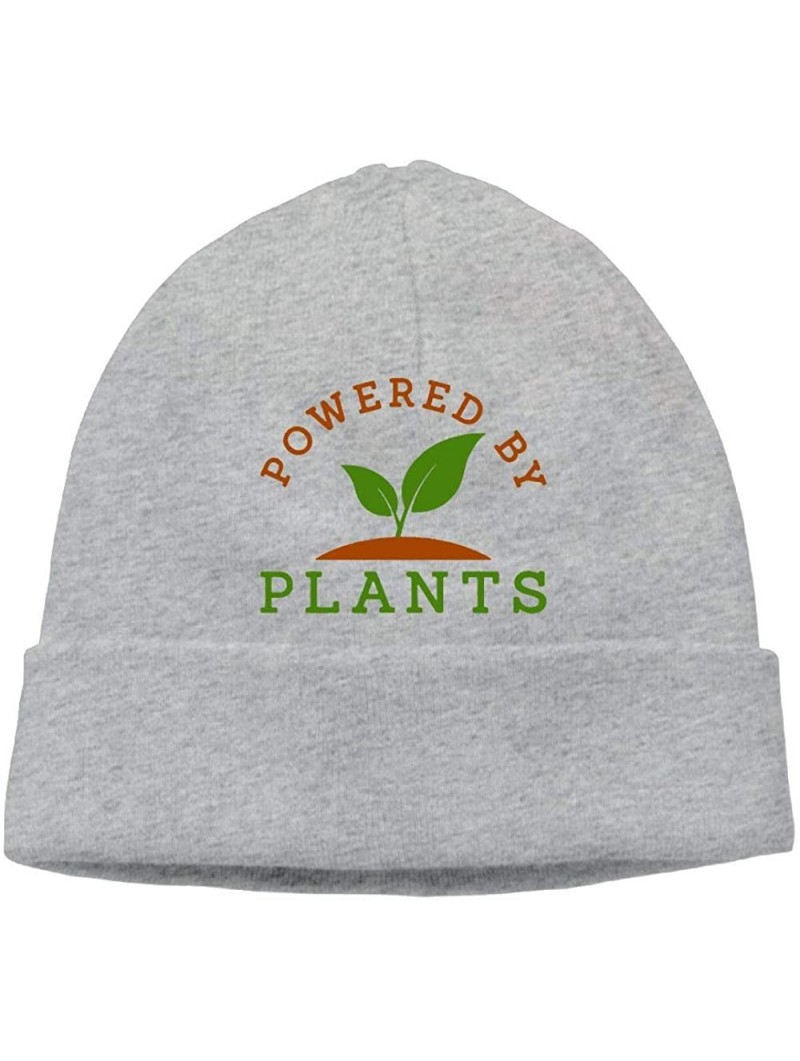 Skullies & Beanies Powered Plants Women Men Sweat Wicking Cycling Skull Cap - Ash - CI18KM3DYS9 $20.24