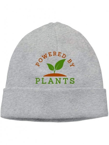 Skullies & Beanies Powered Plants Women Men Sweat Wicking Cycling Skull Cap - Ash - CI18KM3DYS9 $20.24