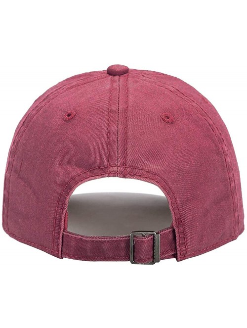 Baseball Caps Men Women Baseball Cap Vintage Cotton Washed Distressed Hats Twill Plain Adjustable Dad-Hat - CB18OKELC3Q $17.38