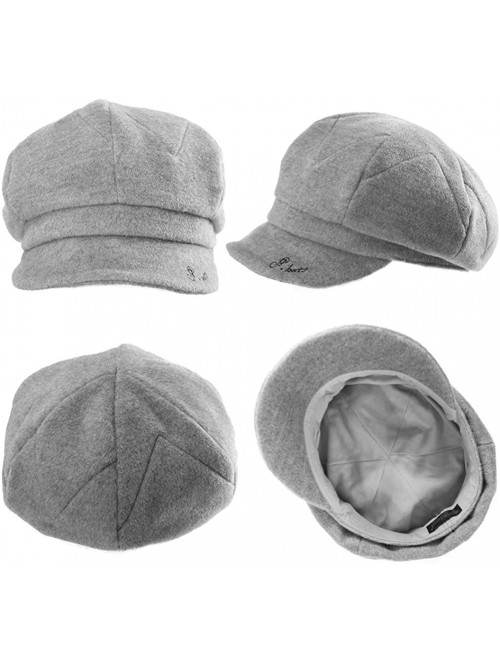 Newsboy Caps Women's Newsboy - 89095grey - CU18AQ9M26W $20.46