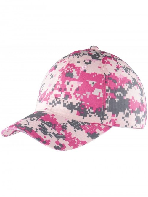 Baseball Caps C925 Digital Ripstop Camouflage Cap - Pink Camouflage - CZ12BX2LD79 $10.63