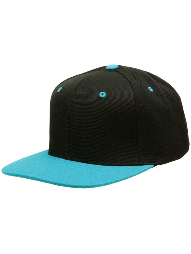 Baseball Caps The Original Classic Snapback Cap Available - Black/ Teal - C011H50OSXP $12.20