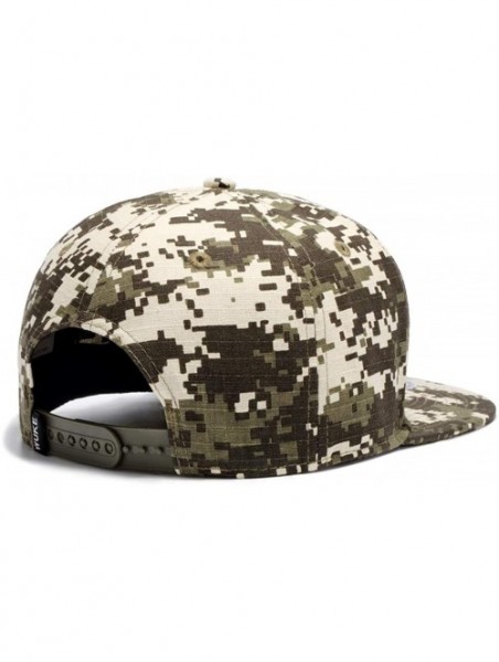 Baseball Caps Unisex Snapback Hats Adjustable USA Army Camouflage Flat Brim Baseball Cap - W121 - CI18R4D0E7U $16.88