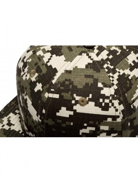 Baseball Caps Unisex Snapback Hats Adjustable USA Army Camouflage Flat Brim Baseball Cap - W121 - CI18R4D0E7U $16.88