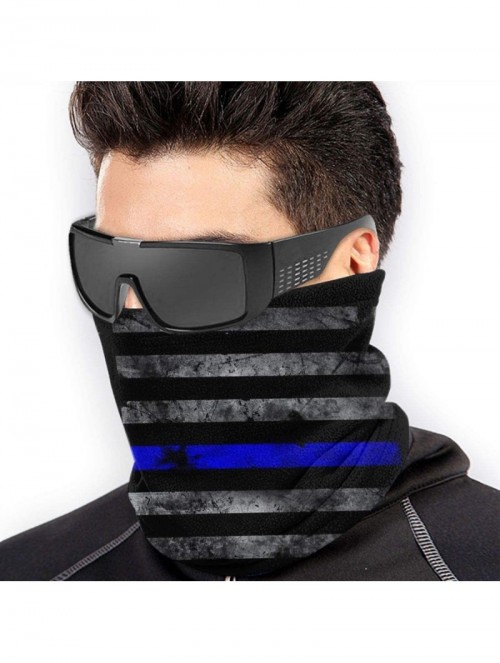 Balaclavas Neck Gaiter Headwear Face Sun Mask Magic Scarf Bandana Balaclava - New American Thin Blue Line Flag - CY1979MWQEI ...