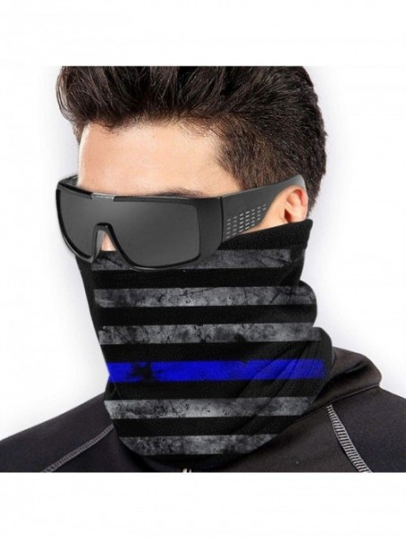 Balaclavas Neck Gaiter Headwear Face Sun Mask Magic Scarf Bandana Balaclava - New American Thin Blue Line Flag - CY1979MWQEI ...