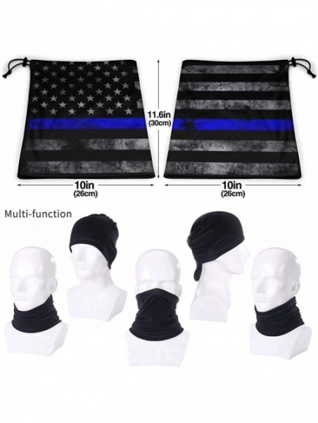 Balaclavas Neck Gaiter Headwear Face Sun Mask Magic Scarf Bandana Balaclava - New American Thin Blue Line Flag - CY1979MWQEI ...