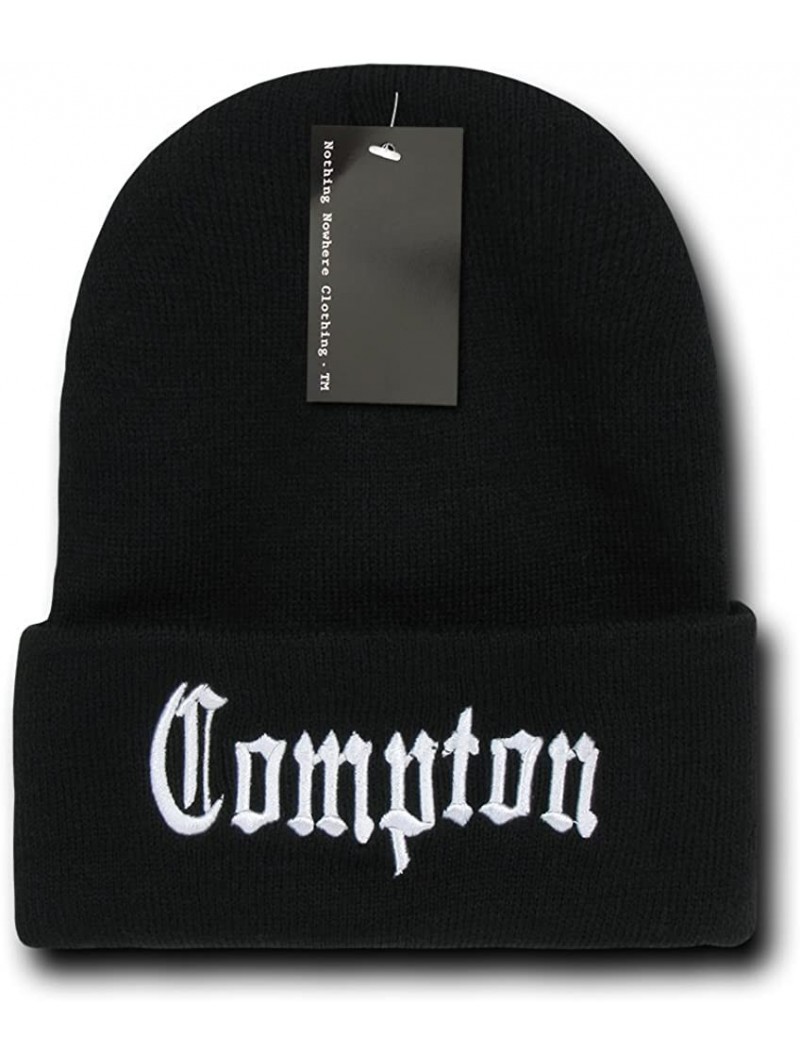 Skullies & Beanies City Compton Beanies - Black 2 - CW11M64G3GP $10.53