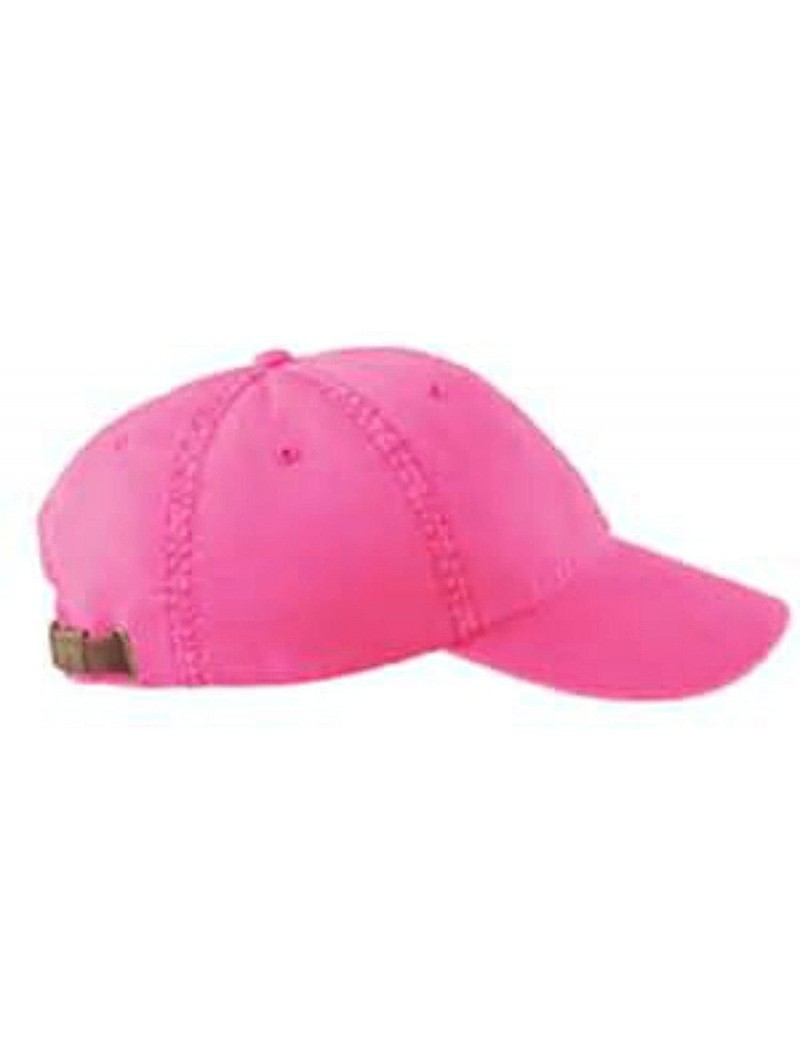 Baseball Caps Monogrammed 6-Panel Low-Profile Washed Pigment-Dyed Cap - Hot Pink - C212IJQEBYJ $33.35