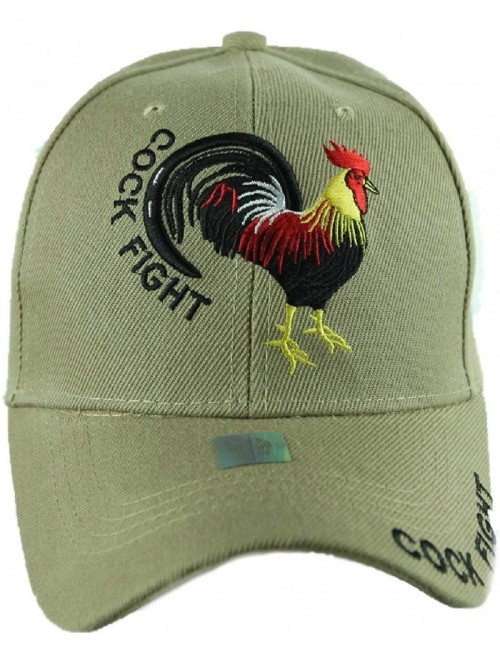 Baseball Caps Plain Baseball Cap Cock Fight Rooster Caps Solid Casual Hat Fashion Hats - Khaki - CM18IKY4Q97 $15.54