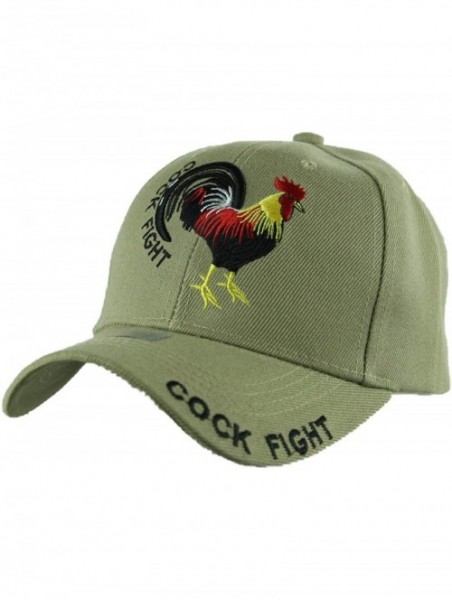 Baseball Caps Plain Baseball Cap Cock Fight Rooster Caps Solid Casual Hat Fashion Hats - Khaki - CM18IKY4Q97 $15.54