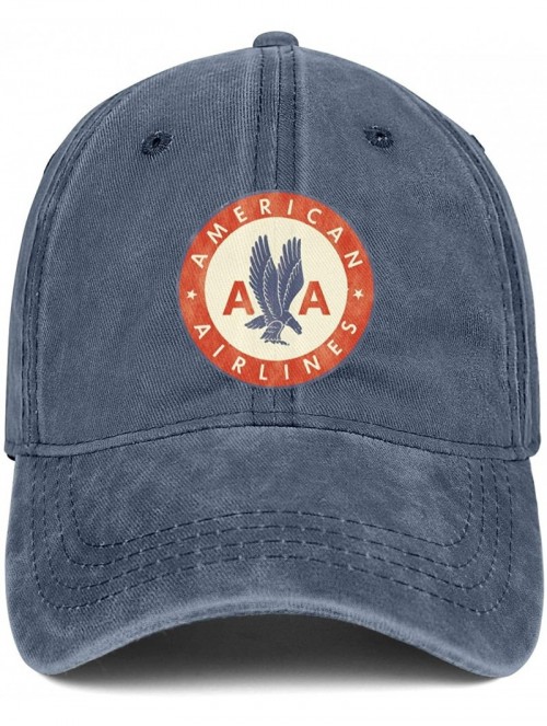 Baseball Caps Unisex American Airlines Old Logos Hat Adjustable Fitted Dad Baseball Cap Trucker Hat Cowboy Hat - Blue - CV18W...