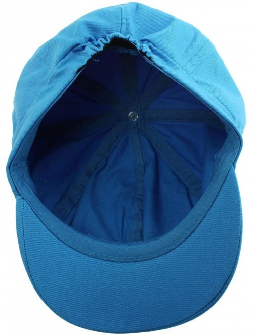 Newsboy Caps Summer 100% Cotton Plain Blank 8 Panel Newsboy Gatsby Apple Cabbie Cap Hat - Turquoise - CM11LUNMUJ7 $15.95