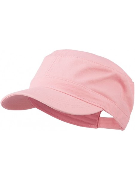 Baseball Caps Garment Washed Adjustable Army Cap - Pink - CF11UU76JFP $15.71