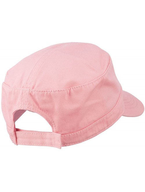 Baseball Caps Garment Washed Adjustable Army Cap - Pink - CF11UU76JFP $15.71