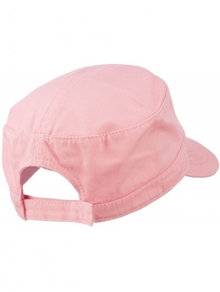 Baseball Caps Garment Washed Adjustable Army Cap - Pink - CF11UU76JFP $15.71