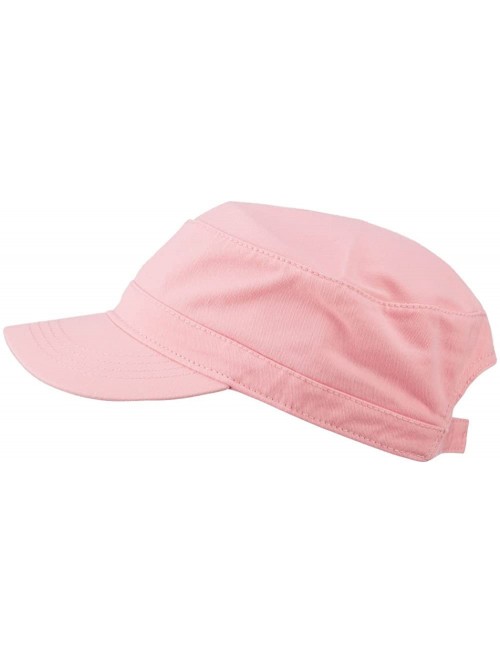 Baseball Caps Garment Washed Adjustable Army Cap - Pink - CF11UU76JFP $15.71