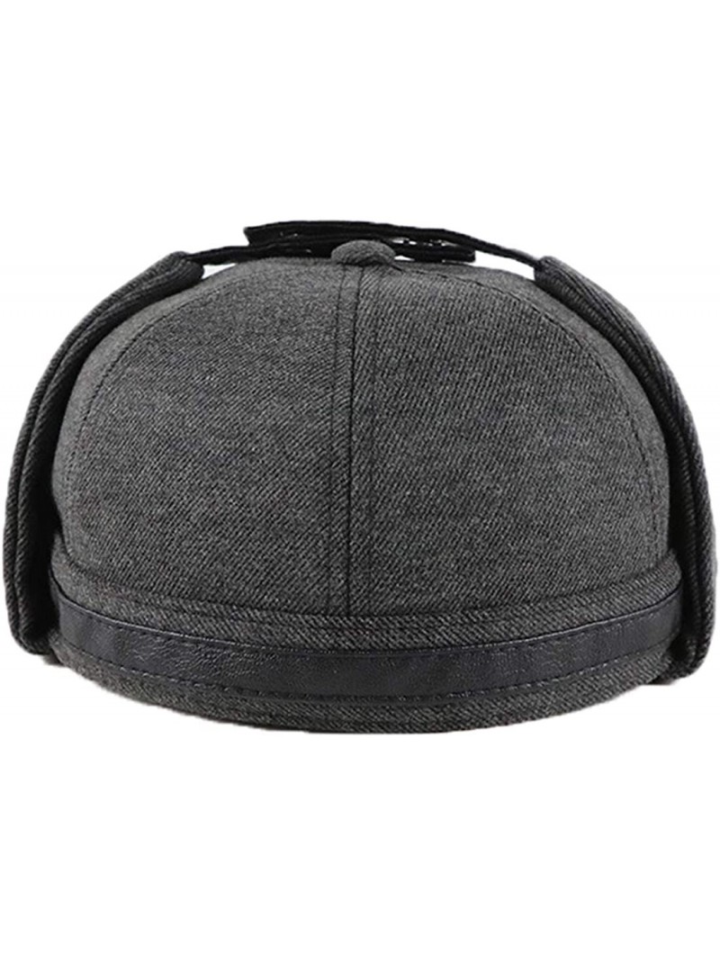 Skullies & Beanies Retro Rolled Cuff Skull Caps Brimless Beanie Hats for Men/Women - E-dark Grey - C112IFMCPE5 $24.50