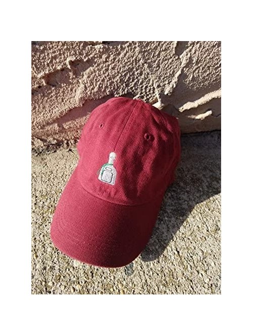 Baseball Caps Patron Style Dad Hat Washed Cotton Polo Baseball Cap - Burgundy - C7187QL5IQ5 $18.56