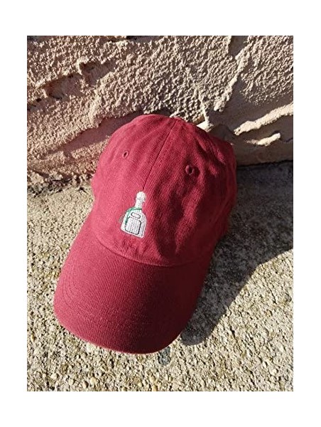 Baseball Caps Patron Style Dad Hat Washed Cotton Polo Baseball Cap - Burgundy - C7187QL5IQ5 $18.56