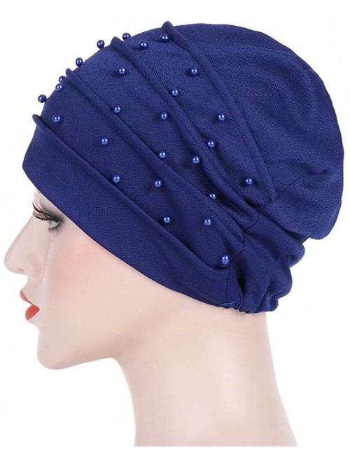 Skullies & Beanies Women Winter Beading Floral - Blue - C918K4K5Y89 $13.82