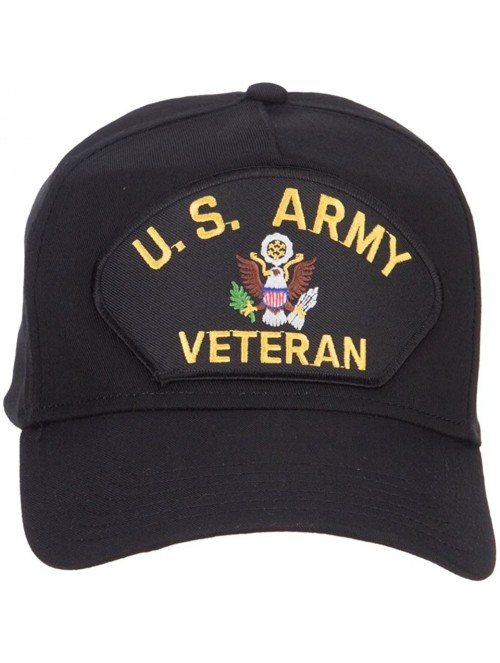 Baseball Caps US Army Veteran Military Patched 5 Panel Cap - Black - CY126E68MMN $20.03