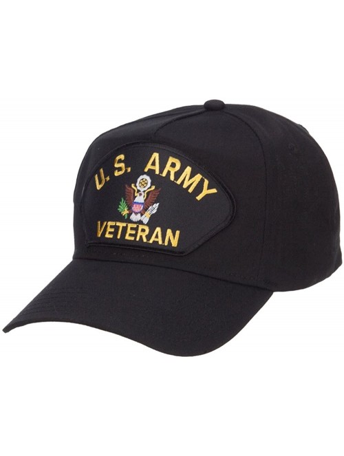 Baseball Caps US Army Veteran Military Patched 5 Panel Cap - Black - CY126E68MMN $20.03