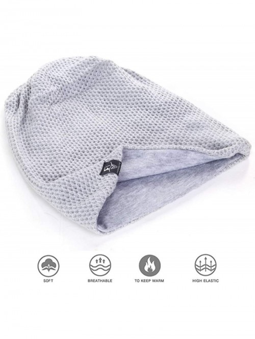 Skullies & Beanies Mens Oversized Knit Cap Womens Slouchy Beanie Summer Winter Hat B754 - B100-light Gray - CE192ORXNQZ $11.47