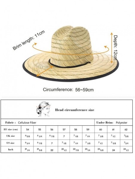 Cowboy Hats Western Style Round Up Cowboy Straw Hat Ladies Fedora Shapeable Brim Beach Hats - 99759_natural - CZ18RS9OXZ3 $21.13