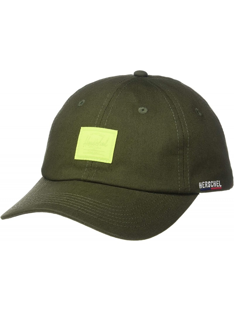 Baseball Caps Men's Mosby Curve - Dark Olive/Lime Green - CY18L07L6AT $29.76