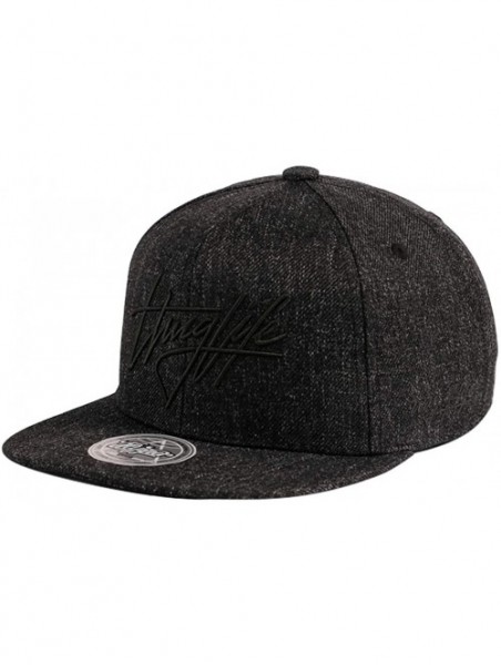 Baseball Caps Thuglife Embroidery Baseball Adjustable Snapback - Dark Grey/Signature Logo - C4195S7A9TE $47.72